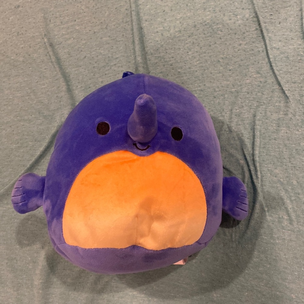 Squishmallows Kellytoy Sealife Animal 8" Swish the Blue Swordfish Plush Doll Toy